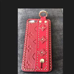 Red Leather Phone Case